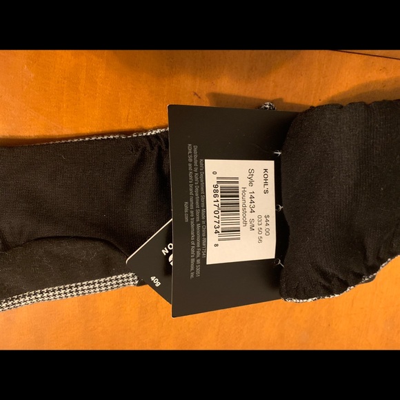 NWT Ladies Thinsulate Houndstooth gloves - Picture 3 of 4